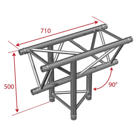 Image nº3 du produit AG29-035 Contest Stage - Angle triangulaire vertical 90° 3 directions sommet bas