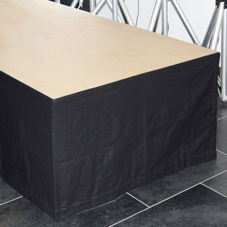 Image nº5 du produit jupe de scène  Molleton noir B1 avec Velcro 2m de long hauteur 1 m