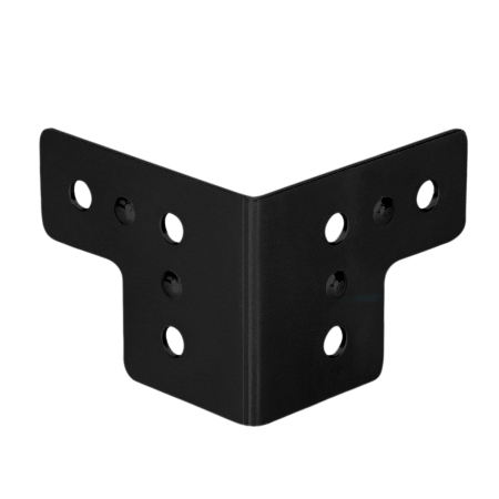 Image principale du produit Adam Hall Hardware 4044 BLK - Renfort d'angle 6 trous 40 X 50mm noir
