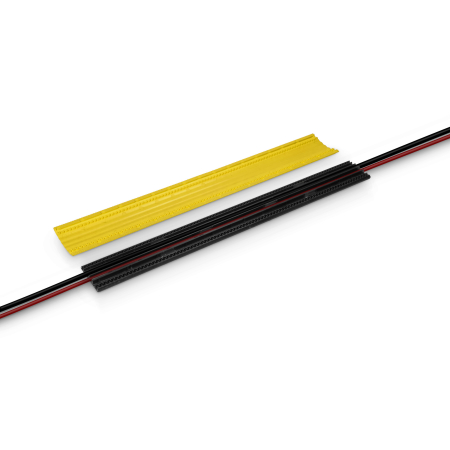 Image nº4 du produit Defender OFFICE YEL RETAIL - Passage de câbles 4 canaux jaune pour bureau heuteur 2cm