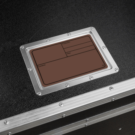 Image secondaire du produit Adam Hall Hardware 88001 M BROWN - Plaque signalétique plastique, magnétique 177 x127 mm, marron