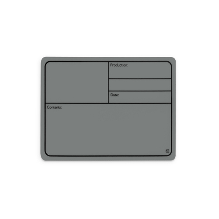 Image principale du produit Adam Hall Hardware 88001 M GREY - Plaque signalétique plastique, magnétique 177 x127 mm, grise
