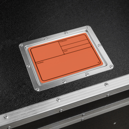 Image secondaire du produit Adam Hall Hardware 88001 M ORANGE - Plaque signalétique plastique, magnétique 177 x127 mm, orange