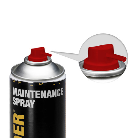 Image secondaire du produit MAINTENANCE SPRAY 400ml Defender - Lubrifiant silicone transparent pour pièces mobiles
