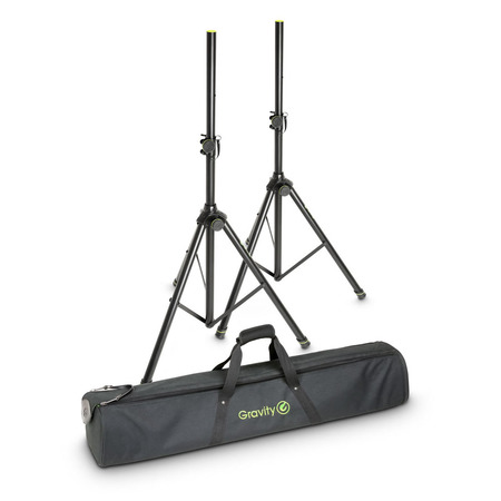 Image principale du produit Gravity SS 5212 B SET 1 - Set de 2 Pieds d'Enceinte d'acier avec housse