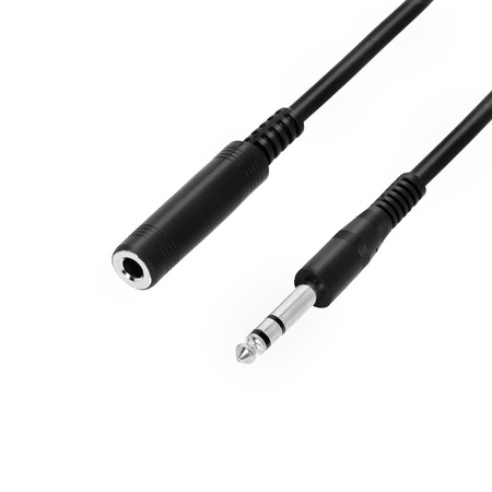Image principale du produit Adam Hall Cables 3 STAR BOV0600 - Rallonge Câble Casque Audio Jack stéréo 6,3 mm vers Jack stéréo 6,35 mm 6 m