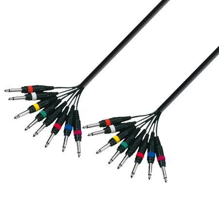 Image principale du produit Câble multipaire 8 Jack mono 6.35 Mâles vers 8 Jack mono 6.35 long 3m