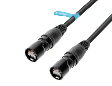 Image principale du produit Cable RJ45 Ethercon rean IP65 CAT6A - longueur 1m