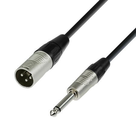 Image principale du produit Adam Hall Cables K4 MMP 0150 - Câble Micro REAN XLR mâle vers Jack 6,35 mm mono 1,5 m