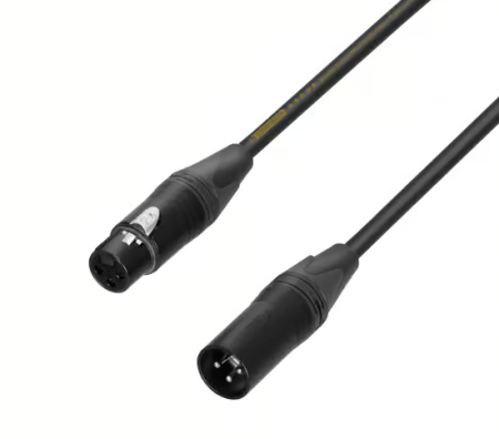Image principale du produit Câble Audionumérique AES/EBU 110 Ohms Neutrik XLR mâle vers XLR femelle 5m