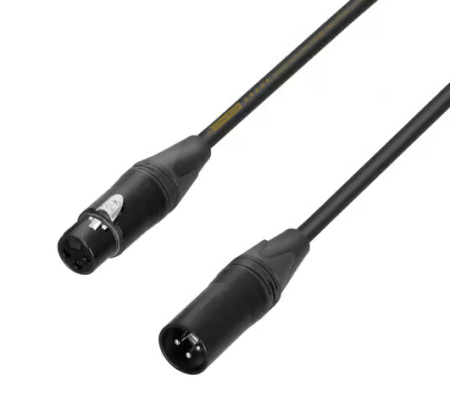 Image principale du produit Câble Audionumérique AES/EBU DMX 110 Ohms Neutrik XLR mâle vers XLR femelle 15 m