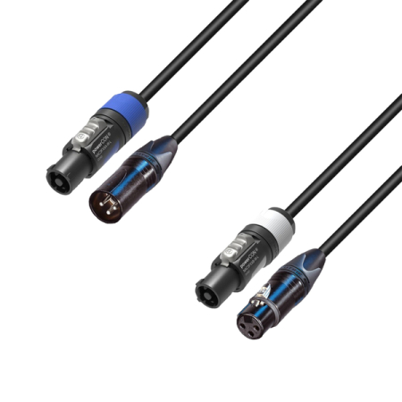Image principale du produit Câble hybride Alim powercon et audio XLR Neutrik - 3m