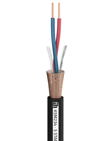 Image principale du produit Adam Hall Cables MICROPHONE 234 PUR - Câble audio 2 x 0.34mm2 avec gaine PUR - bobine de 100m