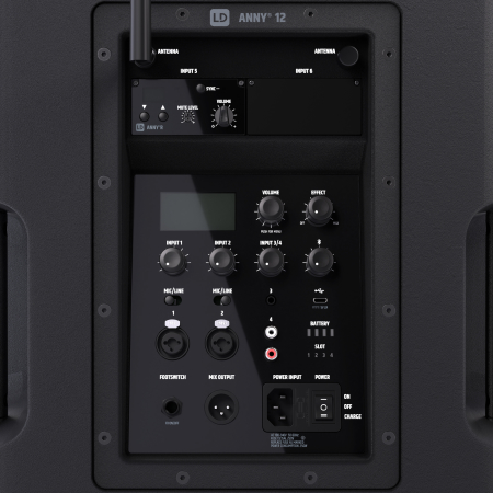 Image nº5 du produit ANNY® 12 HHD B5 LD Systems - Enceinte autonome 12″ portable Bluetooth® sur batterie avec mixage et 1 micro main sans fil