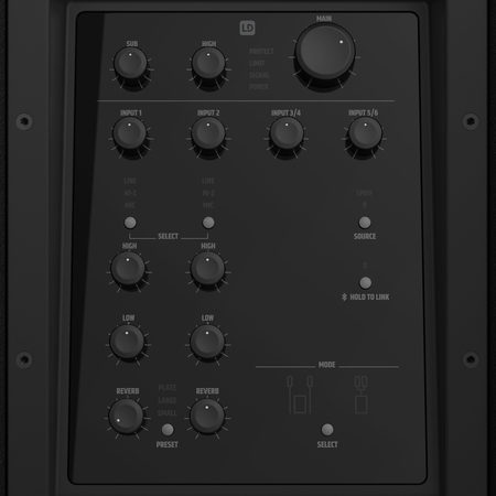 Image nº7 du produit LD Systems DAVE 12 G4X - Sonorisation 2.1 amplifiée 1460W mixage Bluetooth DSP