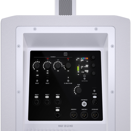 Image nº19 du produit LD Systems MAUI® 28 G3 MIX W - Système de sonorisation à colonne cardioïde compacte avec table de mixage numérique, blanc