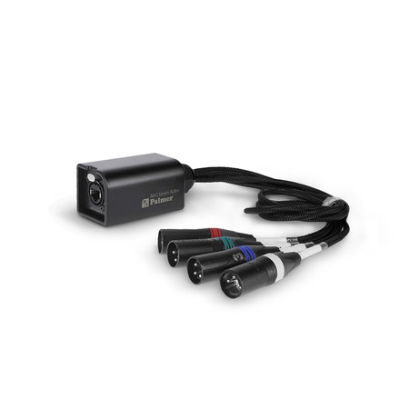 Image principale du produit Palmer P AOC L XLR M - Coupleur RJ45 vers 4 XLR mâles 3 broches