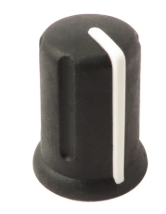 Image principale du produit AJ7304 Allen & Heath Petit Bouton Noir - Blanc