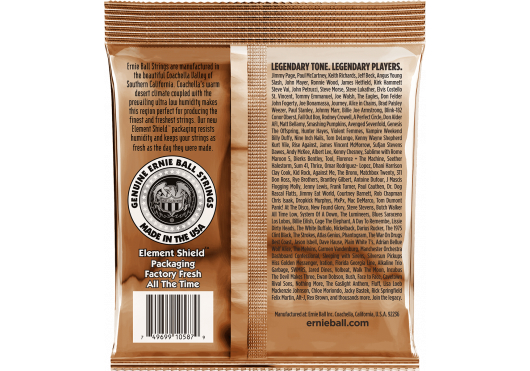 Image secondaire du produit 2145 ERNIE BALL - Jeu de cordes acoustique - Custom light 11,5-15,5-22w-32-44-54