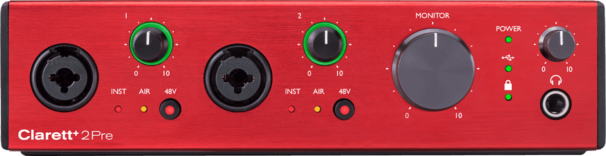 Image principale du produit CLARETT+ 2PRE FOCUSRITE - Interface audio 10 In/4 Out