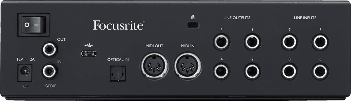 Image secondaire du produit CLARETT+ 4PRE FOCUSRITE - Interface audio 18 In/8 Out