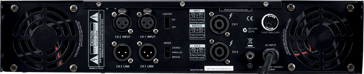 Image nº6 du produit CPD2600 WHARFEDALE PRO - 2x650W 8Ω