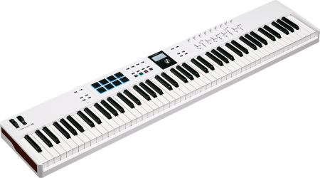 Image principale du produit ESSENTIAL3-88-WH ARTURIA - Keylab Essential 3 88 blanc, 88 touches, USB, MIDI, compatible