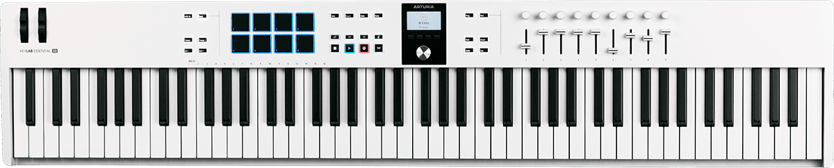 Image secondaire du produit ESSENTIAL3-88-WH ARTURIA - Keylab Essential 3 88 blanc, 88 touches, USB, MIDI, compatible