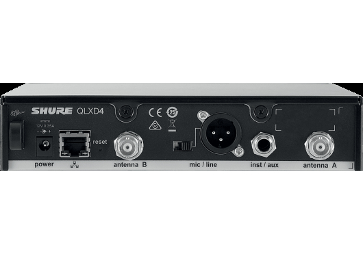 Image secondaire du produit QLXD4G51 SHURE - Récepteur - Récepteur - Bande G51 - 470 à 534 MHz