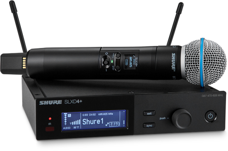 Image principale du produit SLXD24+E-B58-G65 SHURE - Système sans fil complet avec micro Beta58A 470-606 MHz