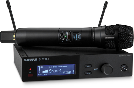 Image principale du produit SLXD24+E-N8C-G65 SHURE Système complet micro main Nexadyne 470-606 MHz