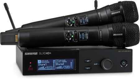 Image principale du produit SLXD24D+E-N8C-G65 SHURE - Système sans fil double main NXN8C 470-606 MHz