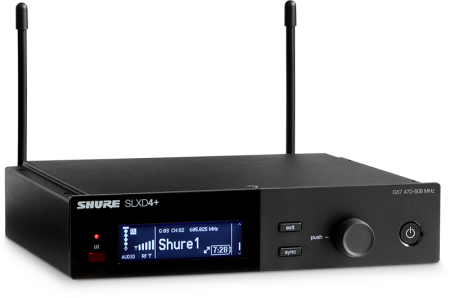 Image secondaire du produit SLXD4+E-G65 SHURE - Récepteur SLX-D Large Bande 470-606 MHz