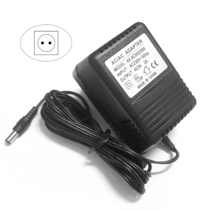 Image principale du produit Alimentation externe transfo 9VAC 2A fiche 5,5x2,5 ou 2.1 mm pour table de mixage type Numark M101 USB