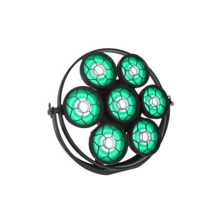 Image nº3 du produit ARDECO 7BEE J.COLLYNS – Projecteur retro 7 x 50W Blanc chaud et 336 led RGB