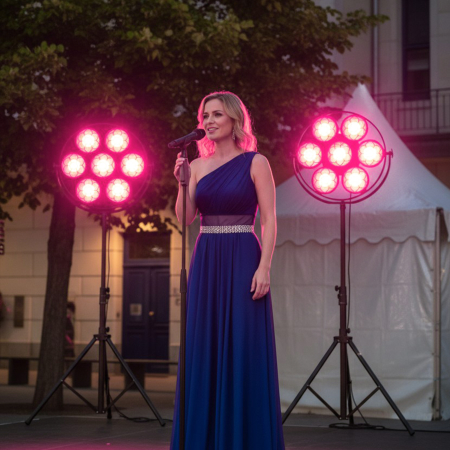 Image nº13 du produit ARDECO 7BEE J.COLLYNS – Projecteur retro 7 x 50W Blanc chaud et 336 led RGB