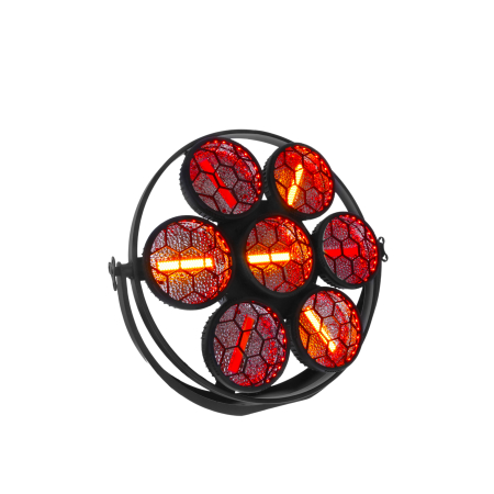 Image nº6 du produit ARDECO 7GLD J.COLLYNS – Projecteur retro 7 x 60W Blanc chaud et couleur