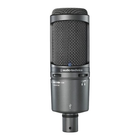 Image principale du produit Microphone USB Audio-technica AT2020USB cardioïde 16bits 48kHz avec sortie casque