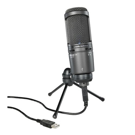 Image secondaire du produit Microphone USB Audio-technica AT2020USB cardioïde 16bits 48kHz avec sortie casque