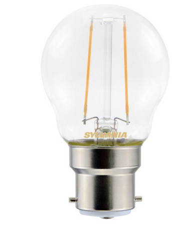 Image principale du produit Ampoule led sphérique G45 B22 filament 250 lumens blanc chaud