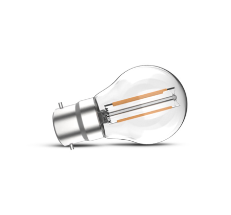 Image principale du produit Ampoule LED Filament G45 B22 4W Blanc Chaud 560lm