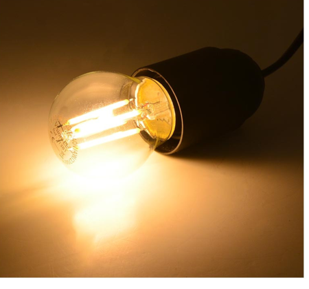 Image secondaire du produit Ampoule LED Filament G45 B22 4W Blanc Chaud 560lm