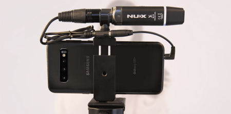 Image nº6 du produit NUX B3-MA support pour téléphone mobile avec adaptateur Jack TRS vers TRRS