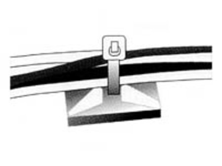 Image principale du produit 10 embases adhésives pour serres câbles 2 à 4,8mm
