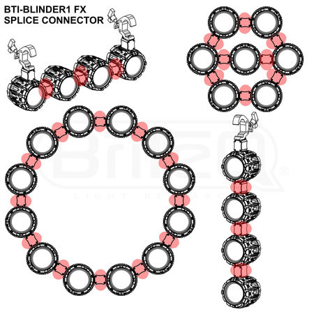 Image nº4 du produit BTI-BLINDER1 SPLICE CONNECTOR Briteq – Connecteur pour relier 2 BTI-BLINDER