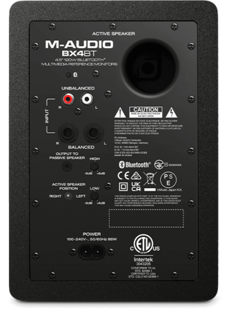 Image nº3 du produit BX4D4-BT M Audio – Paire d’enceintes actives bluetooth 2 voies 4,5’’ 2X25W