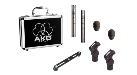 Image principale du produit Couple de micros appairés AKG C451 avec valise et accessoires