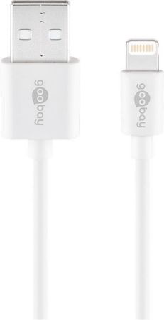 Image principale du produit Cable chargeur Blanc pour Apple Phone et Tablette 1M
