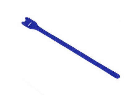 Image principale du produit attache cable velcro bleu gros modèle 30cm X 2.5cm à scratch