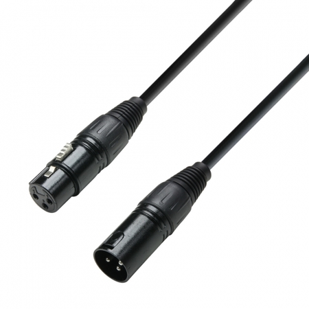 Image principale du produit cable DMX 110ohms XLR 3 broches male Femelle 0,5m